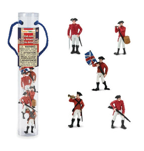 British Army 5 figures 2.5 " to 2.75" tall Toob Safari #650404 Revolutionary War