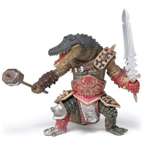 Crocodile Mutant Warrior - 3.5" tall - Papo Action Figures Knight #38955 New NIB