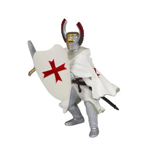 Crusader with Red Helmet - 3.5" tall - Papo Action Figures Knight #39757