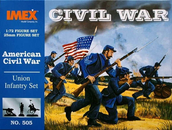 American Civil War Union Infantry - Imex #505 1/72 scale ACW 50 figures NIB