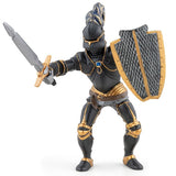 Knight in Black Armor - 4" tall - Papo Action Figures Medieval #39275