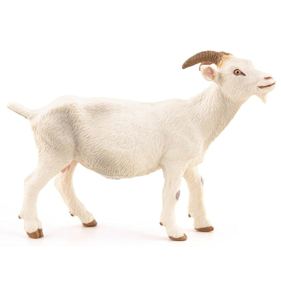 White Nanny Goat Papo Figures #51144 Farmyard Friends