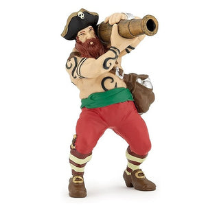 Pirate with Cannon - 3.25" tall - Papo Action Figures Corsair #39439