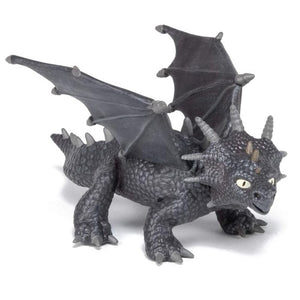 Pyro - 6" L x 3.5" W - Papo Action Figures Gray Dragon #36016