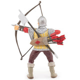 Red Bowman - 4" tall - Papo Action Figures Knight #39384 Archer Medieval NIB