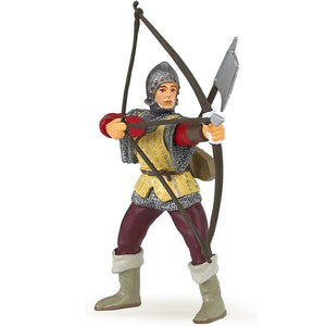 Red Bowman - 4" tall - Papo Action Figures Knight #39384 Archer Medieval NIB